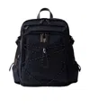 Prada Triangle-logo Zipped Backpack In Blue