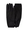 Prada Triangle-patch Re-nylon Gloves In Black