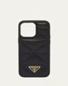 Prada Triangle Quilted Leather Phone Case