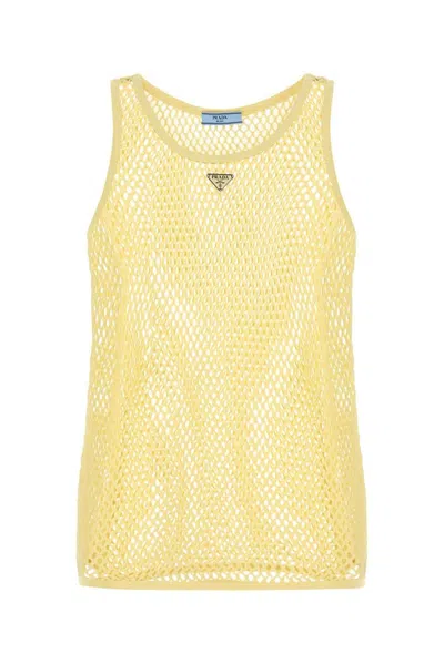 Prada Triangle In Yellow