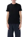 Prada Black Crew Neck T-shirt In Black