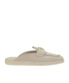 Prada Triangle-logo Mules In Neutral