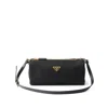 Prada Triangle-logo Pouch In Black