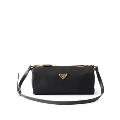 Prada Triangle-logo Pouch In Black