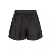 Prada Triangle-logo Shorts In Black