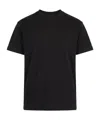 Prada Cotton Triangle T-shirt In Black