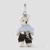 Prada Trick Orsetto Key Ring Unica In Blue