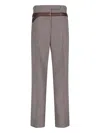 Prada Trompe-l Il Belted Pants In Multi