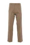 Prada Men's Pantalone Chino In Brown