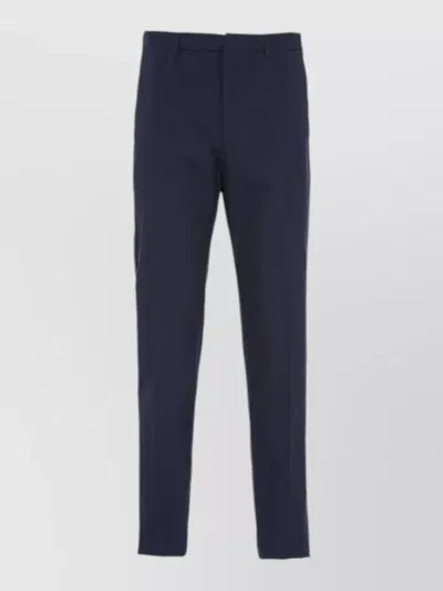 Prada Trousers Belt Loops Side And Back Pockets In Blue
