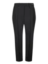 Prada Belt Loop Casual Pants In Black