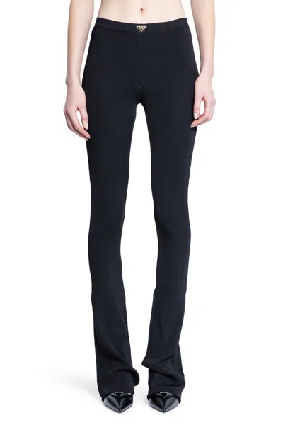 Prada Trousers In Black