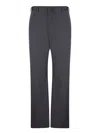 Prada Black Stretch Polyester Pant In Black