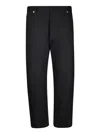 Prada Triangle-logo Tapered-leg Jeans In Black