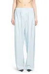 Prada Striped Casual Pants In Blue