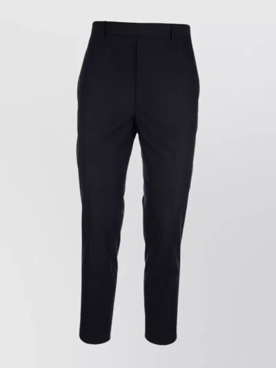 Prada Trousers With Back Pockets And Belt Loops In Black
