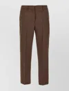 Prada Pied De Poule Straight Leg Wool Trousers