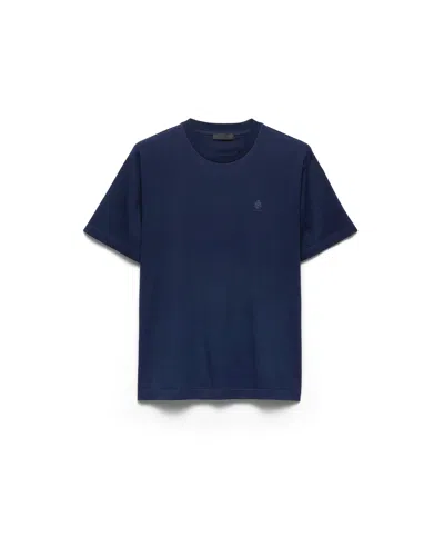 Prada T-shirt Aus Baumwolle In Blue