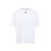 Prada T-shirt With Triangular Plaque In White