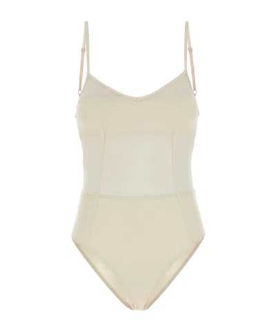 PRADA TULLE ONE-PIECE SWIMSUIT