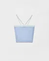 Prada Tulle Top In Blue