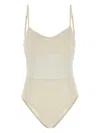Prada Women's Light Tulle Swimsuit In Nude