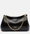 Prada Tumulte Small Chain-strap Leather Shoulder Bags In Black