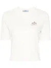 Prada Women Crop Logo Print T-shirt