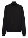 Prada Cashmere And Silk Turtleneck Sweater In Black