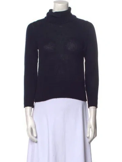 Pre-owned Prada Turtleneck Sweater In Blue