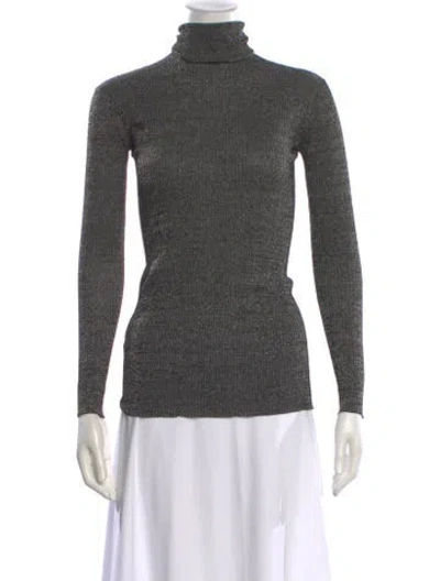 Pre-owned Prada Turtleneck Sweater In Gray