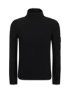 Prada High-neck Ribbed Wool Sweater In Nero