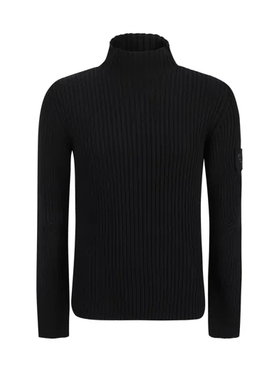 Prada Logo-lettering Sweater In Black