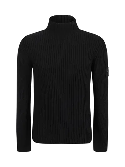 Prada Logo-lettering Sweater In Black