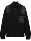 Prada Turtleneck Sweater In Schwarz
