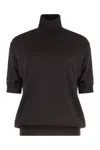 Prada Turtleneck T-shirt In Black