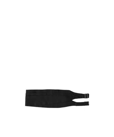 Prada Satin Tuxedo Cummerbund In Black