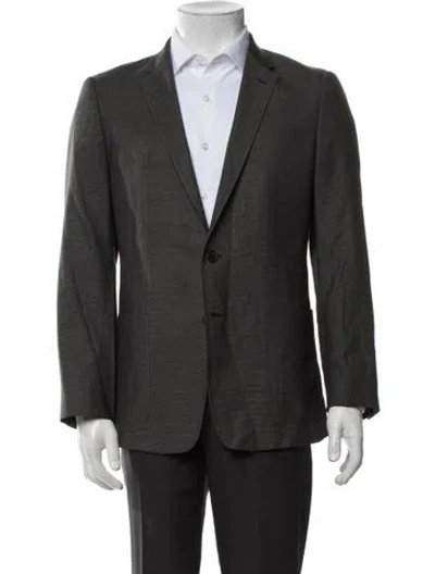 Pre-owned Prada Tweed Pattern Two-piece Blazer In Black
