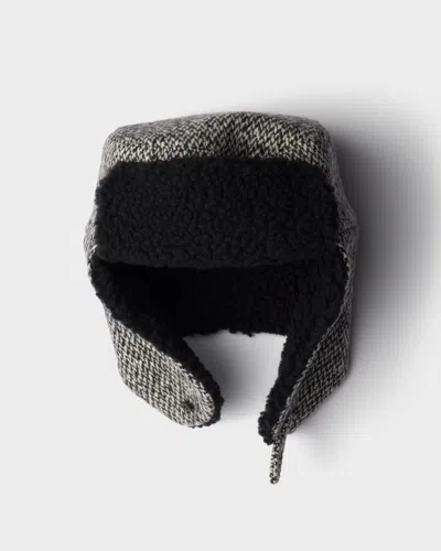 PRADA TWEED TRAPPER HAT