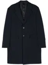 Prada Twill Coat In Blau