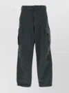 Prada Twill Pant With Belt Loops And Pockets In Gray
