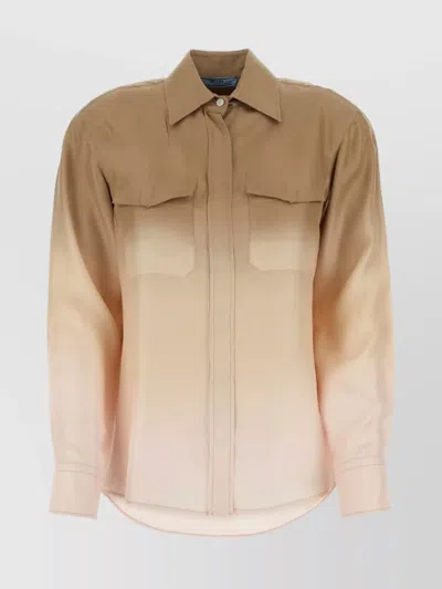 PRADA SILK PRINTED SHIRT