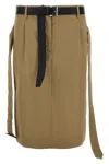 Prada Midi Pencil Skirt With Belt
