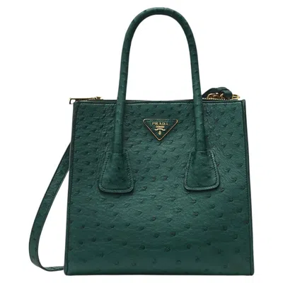 Pre-owned Prada Twin Pocket Tote Emerald In Green