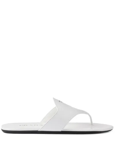PRADA TWO-STRAP FLAT SANDALS