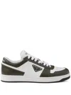 Prada Leather Sneakers Downtown Two-tone In White