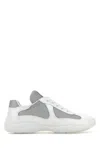 Prada Mesh Stitching Leisure Sports Shoes In White