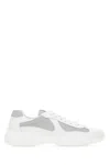 Prada Two-tone Leather And Tech Fabric Sneakers