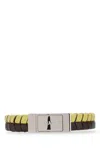 Prada Two-tone Leather Bracelet