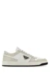 Prada White Two-tone Downtown Sneakers